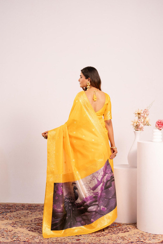 Banarasi Viraasat Sarees White