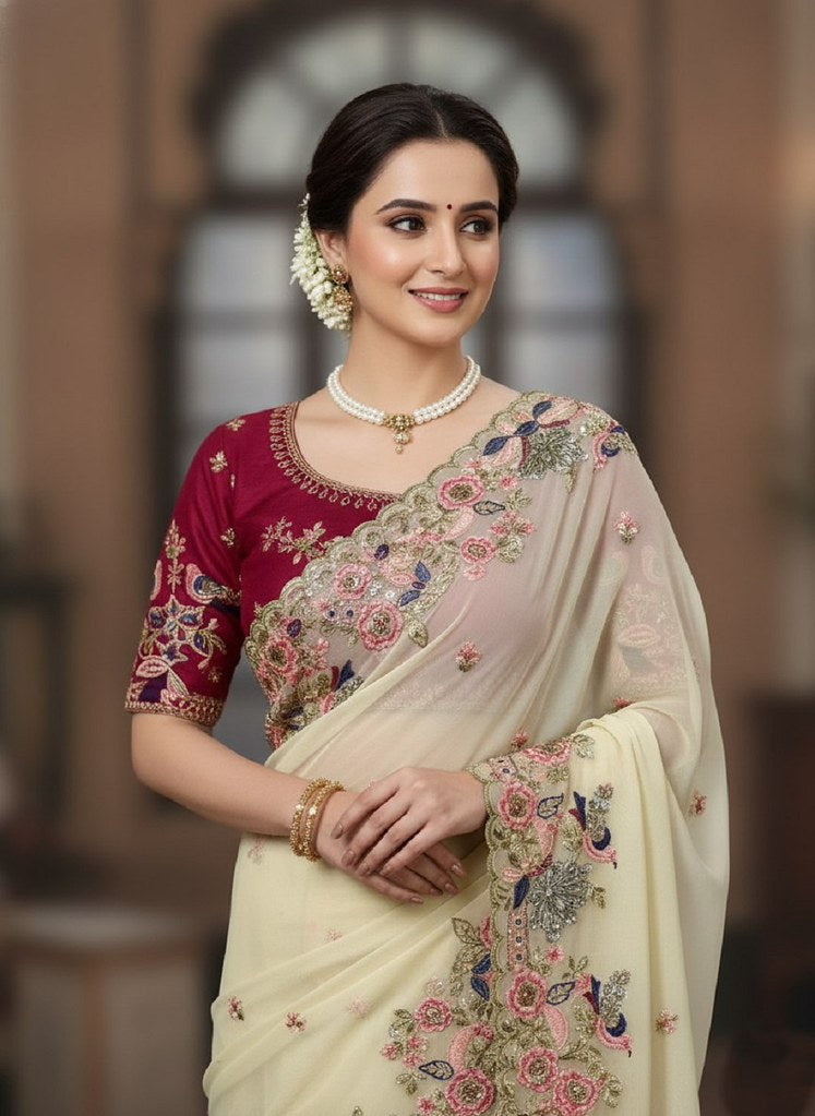 Opal Flow Sarees Multi