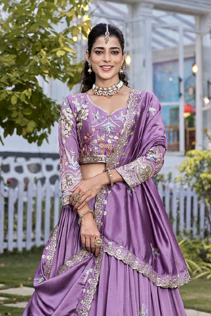 IvoryLav Luxe Lehenga Lavender