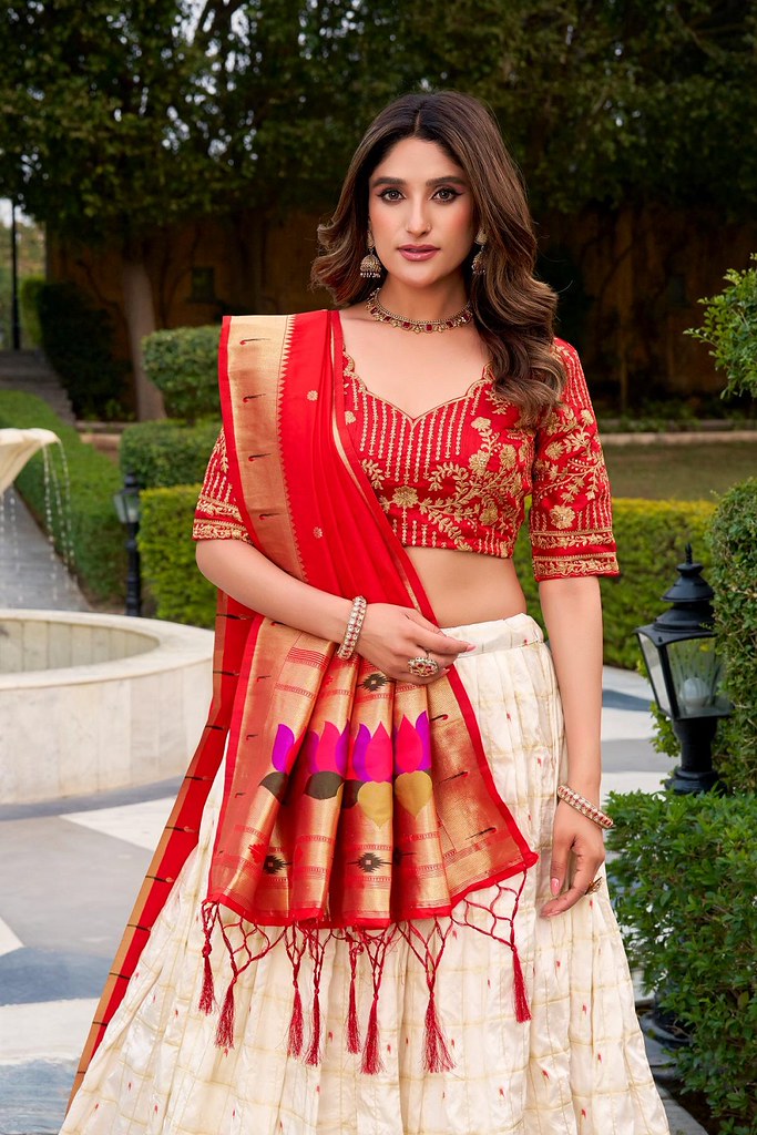 Parampara Glow Lehengas Off White