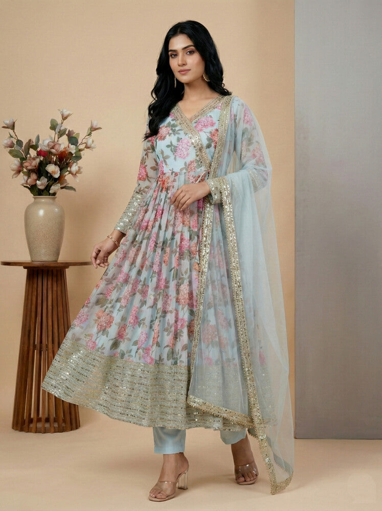 Fusion Glow Salwar Suits Multi