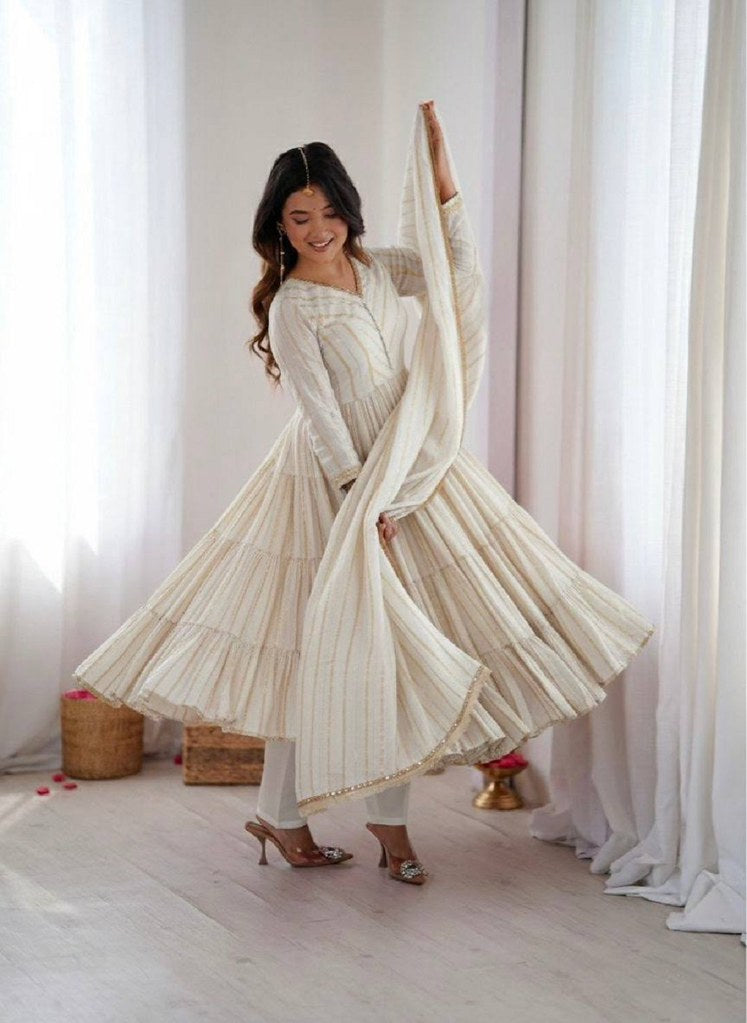 IvoryNoir Salwar Suits White