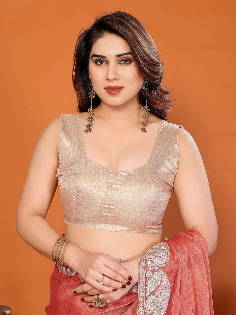 RangSheer Sarees Orange