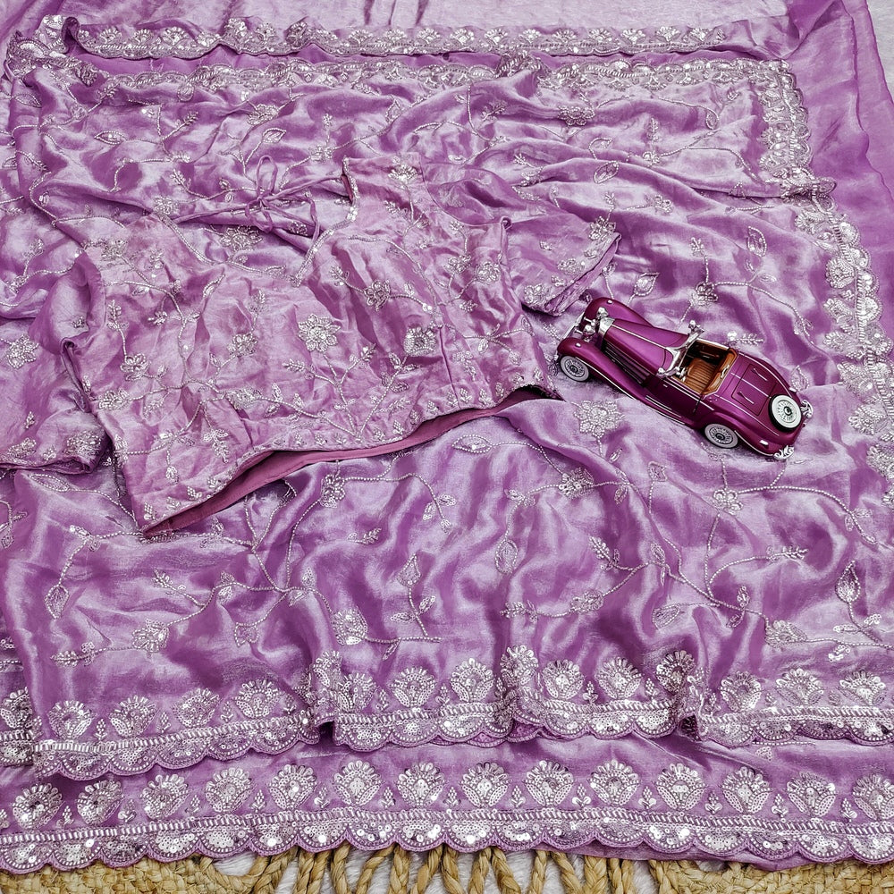TwilightAura Sarees Purple