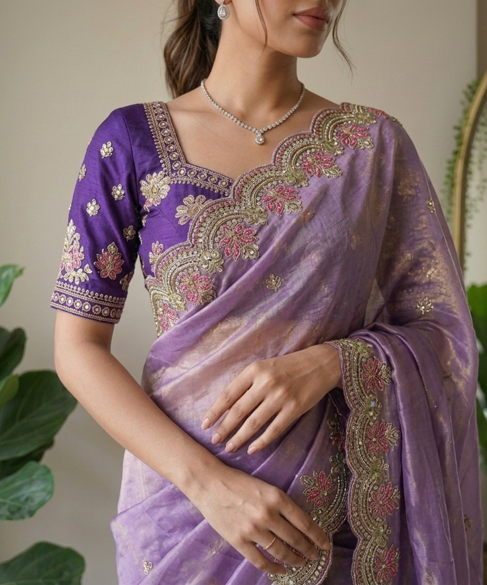 RegalPetal Sarees Lavender