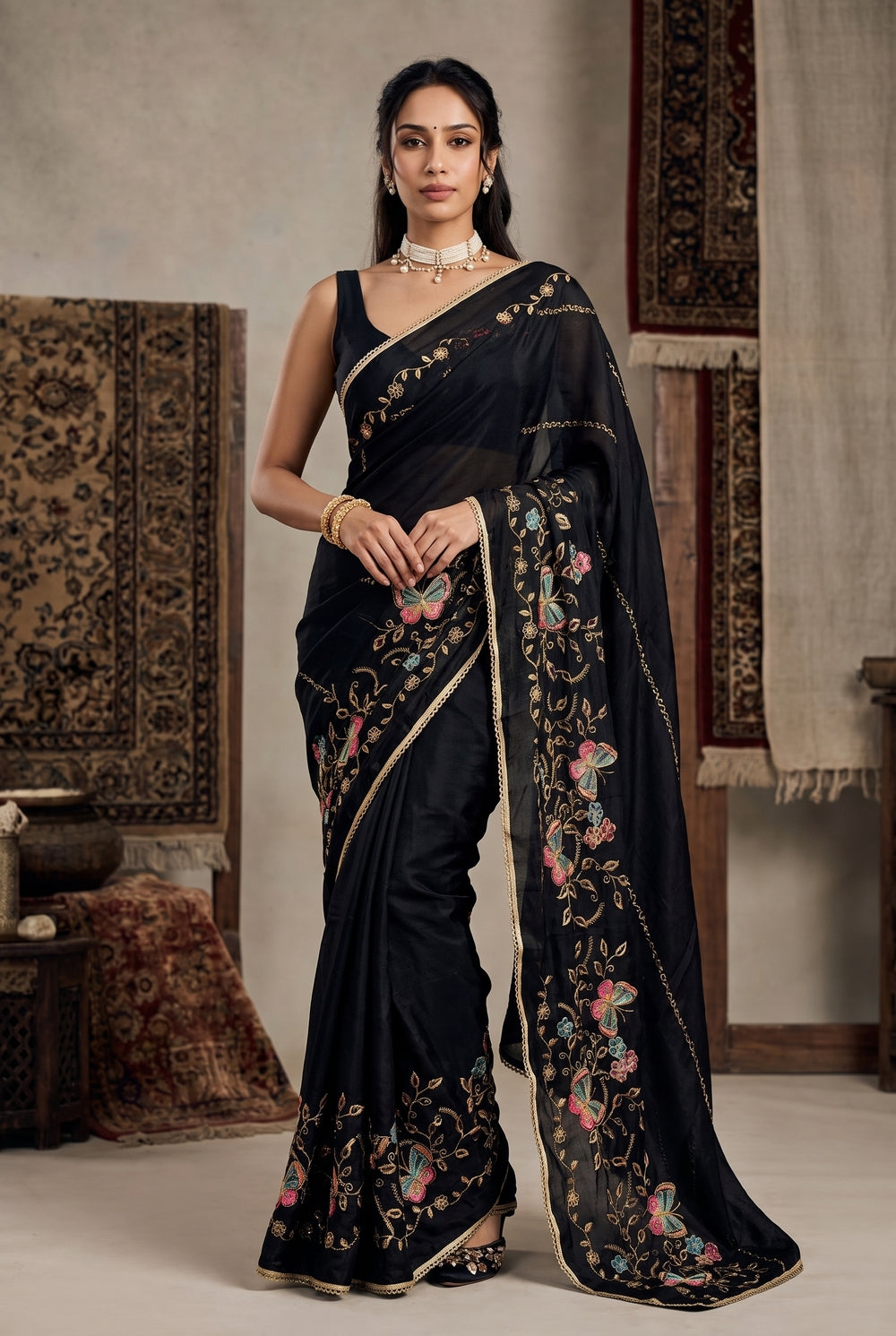 Starlight Sarees Black