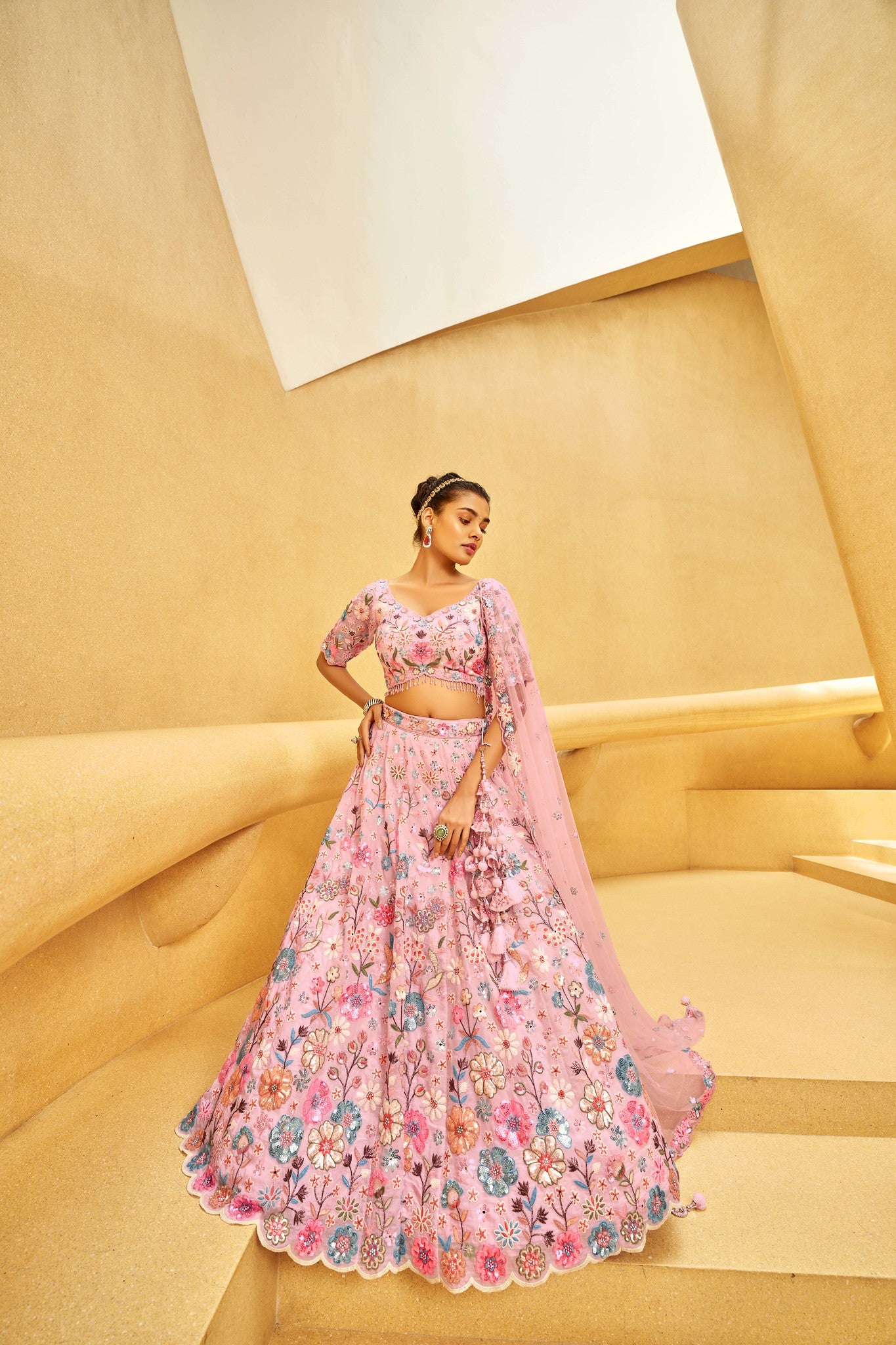 Traditional Wear Women's Heavy Lehenga Choli Collection Pink