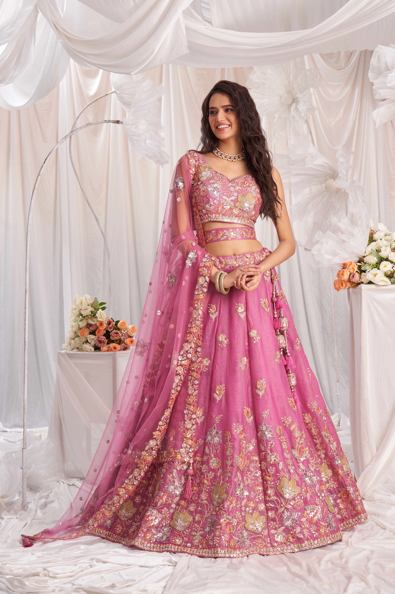 Traditional Wear Women's Heavy Lehenga Choli Collection Pink