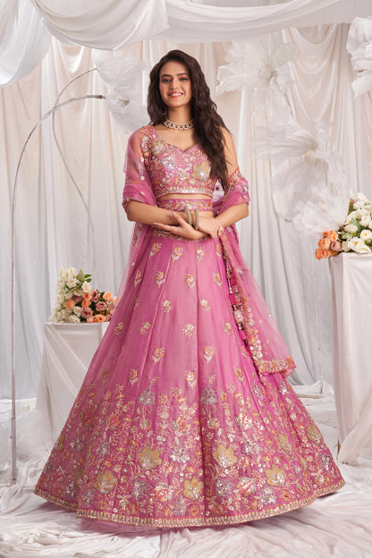 Traditional Wear Women's Heavy Lehenga Choli Collection Pink