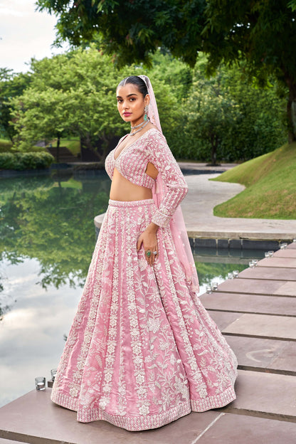 Traditional Wear Women's Heavy Lehenga Choli Collection Pink