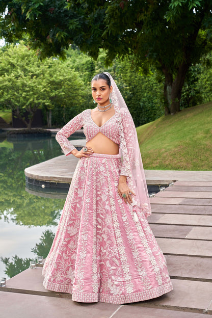 Traditional Wear Women's Heavy Lehenga Choli Collection Pink