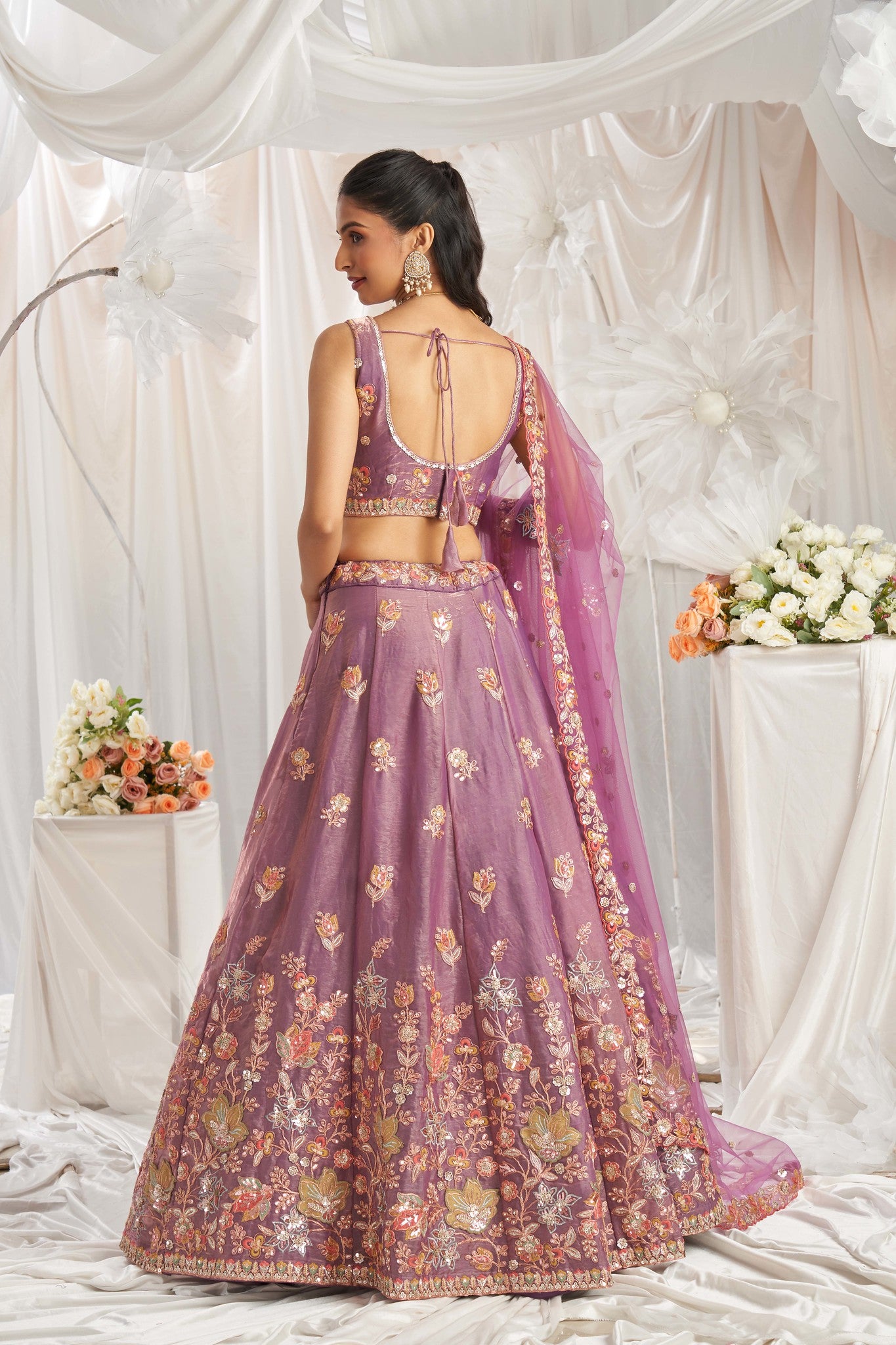 Traditional Wear Women's Heavy Lehenga Choli Collection Lavender