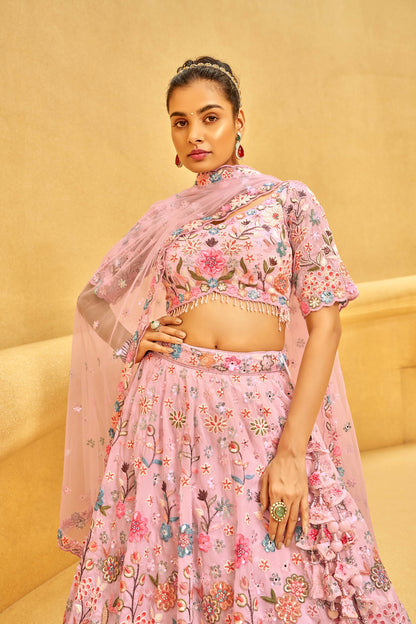 Traditional Wear Women's Heavy Lehenga Choli Collection Pink