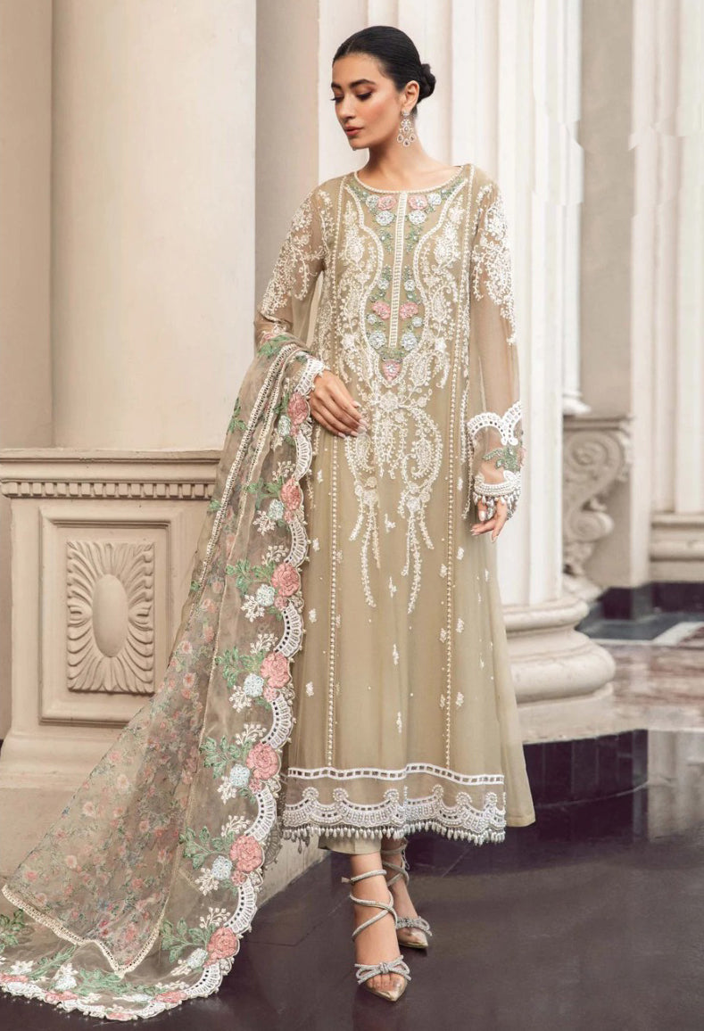 Traditional Designer Pakistani Salwar Suit Collection Beige