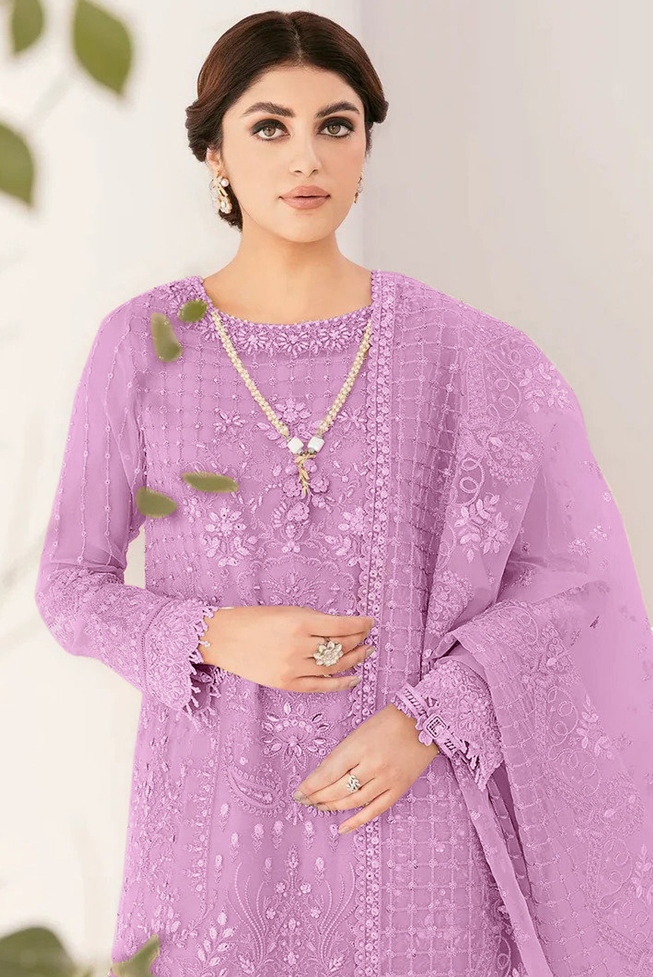 Traditional Designer Pakistani Salwar Suit Collection Lavender