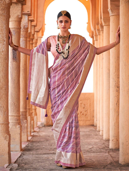 Royal Silk Saree Pink