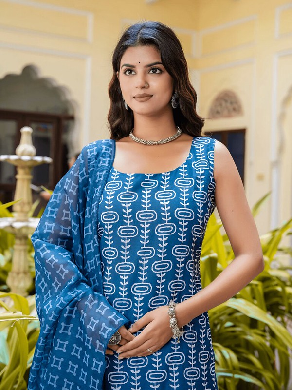 Cozy Comfort Kurta Set Blue