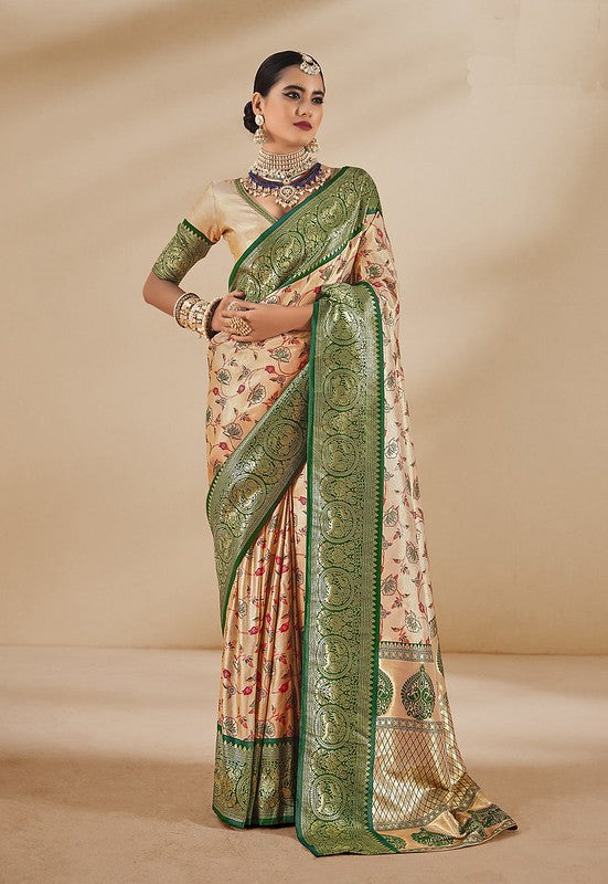 Golden Aura Silk Saree Multi