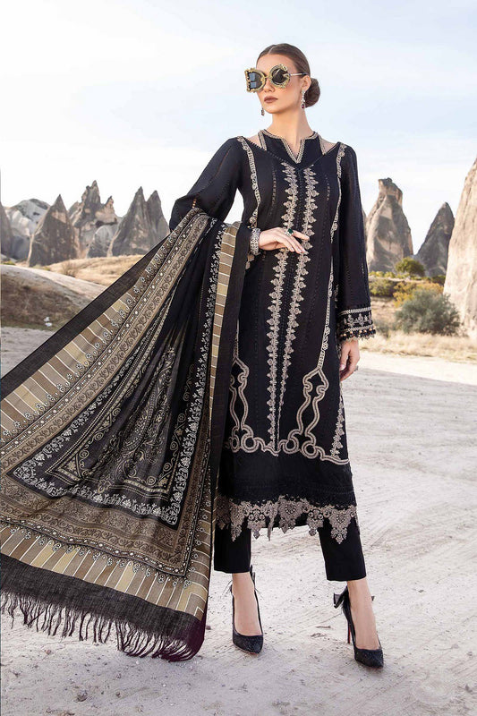 Pearl Shine Rayon Pakistani Suit Black