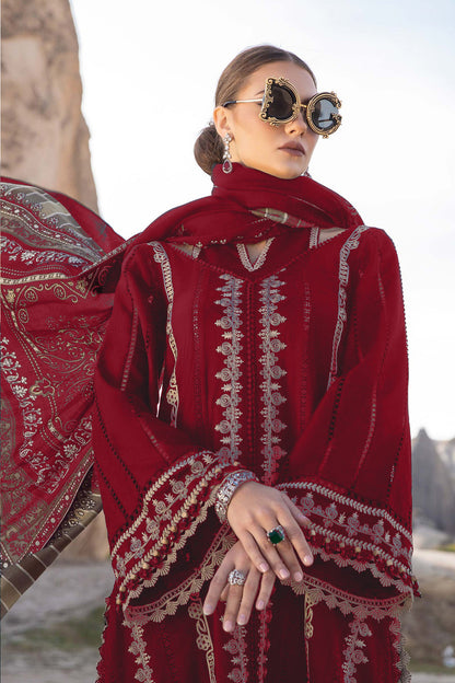 Pearl Shine Rayon Pakistani Suit Red