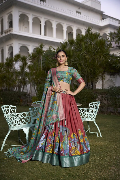 Radiant Silk Lehenga Maroon