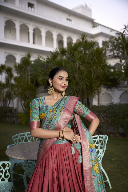 Radiant Silk Lehenga Maroon