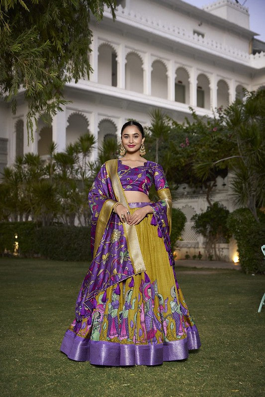 Radiant Silk Lehenga Mustard