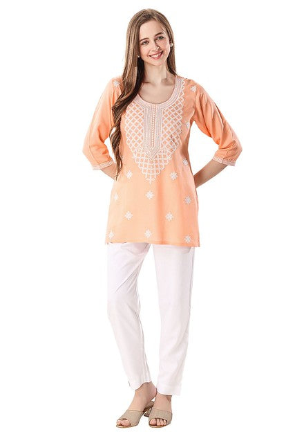 Short & Stylish Kurti Peach