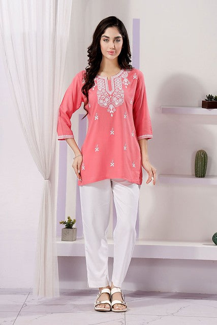 Short & Stylish Kurti Pink