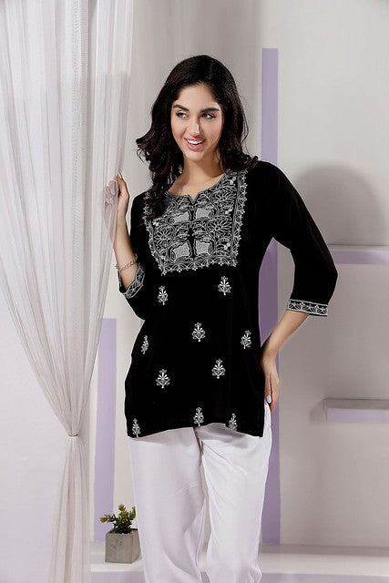 Short & Stylish Kurti Black