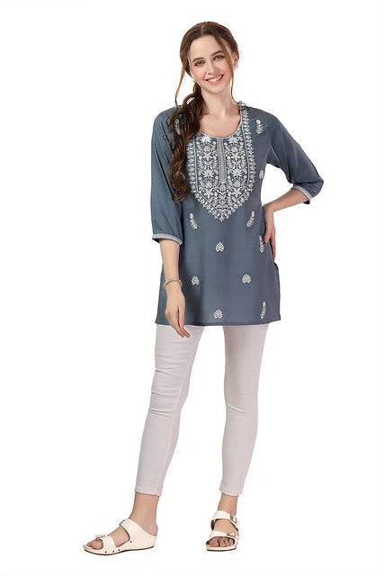 Short & Stylish Kurti Grey