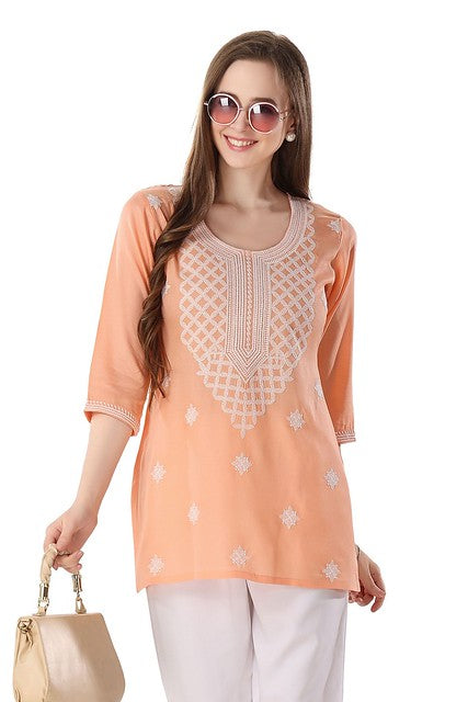 Short & Stylish Kurti Peach