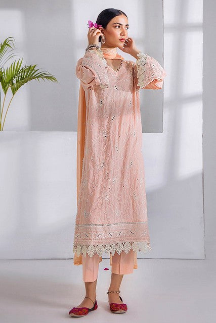 Cotton Bliss Salwar Suit Peach