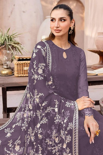 Georgette Glamour Salwar Suit Lavender