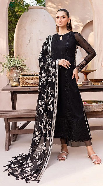 Georgette Glamour Salwar Suit Black