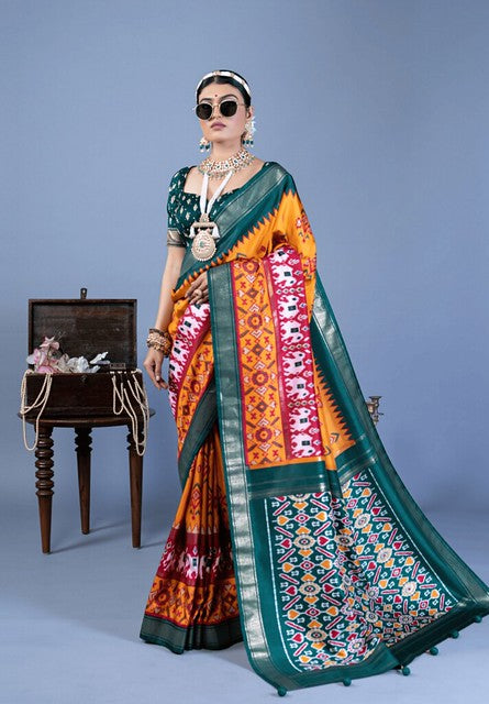 Divine Drape Silk Saree Multi