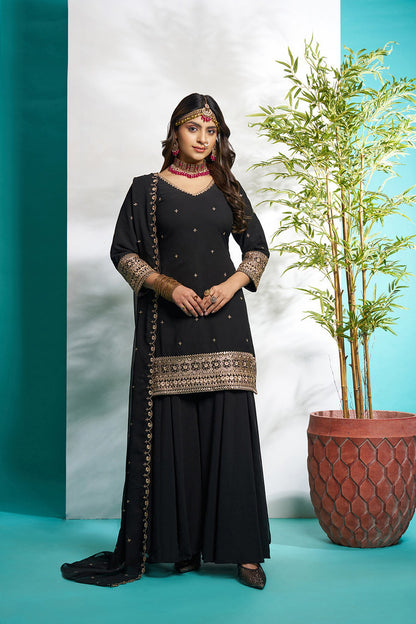 Zohra Ethnics Salwar Suit Black