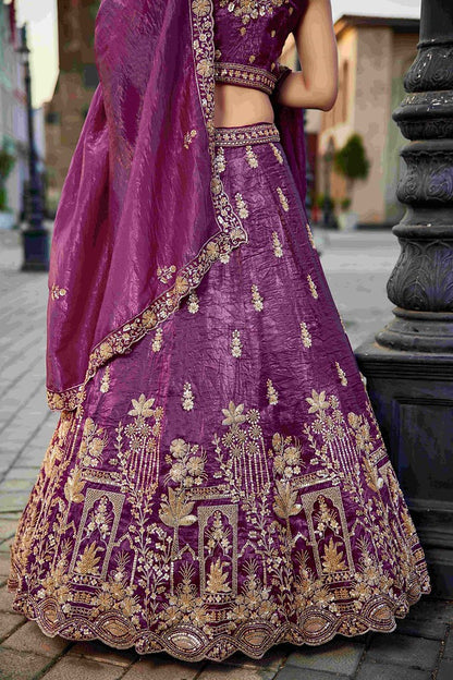 Maharani Rajsi Lehenga Choli Burgundy