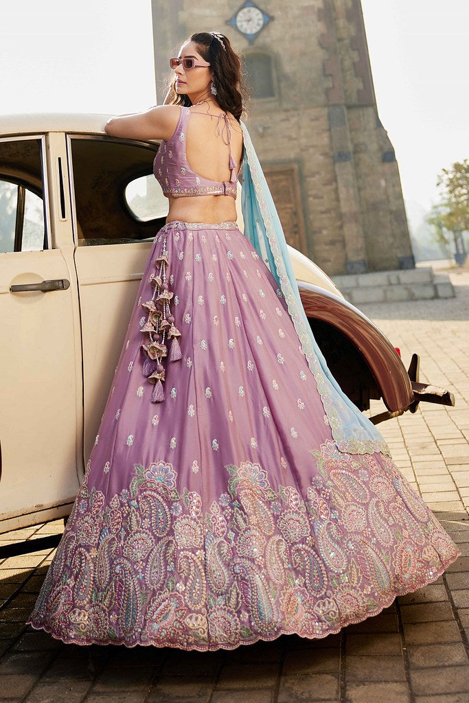 Maharani Rajsi Lehenga Choli Lavender