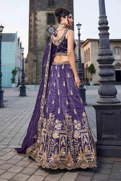 Maharani Rajsi Lehenga Choli Purple