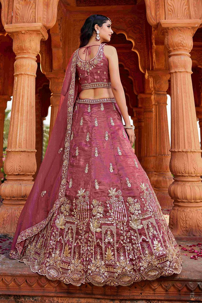 Mahal Rang Lehenga Choli Pink