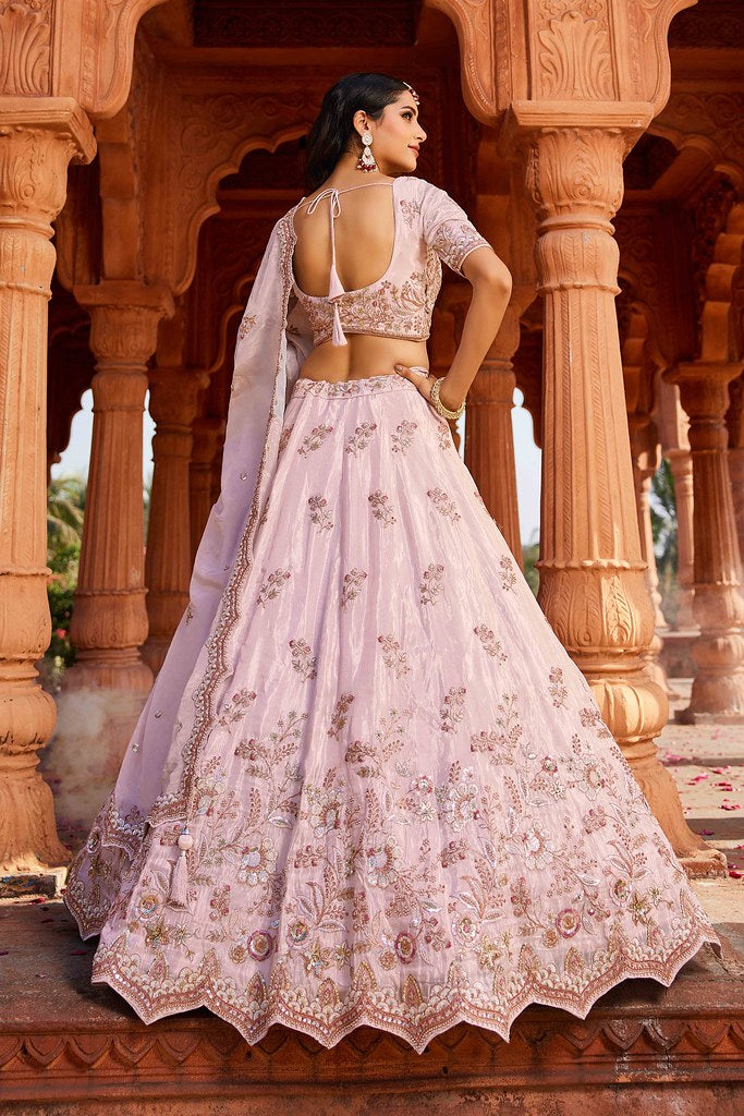 Mahal Rang Lehenga Choli Baby Pink