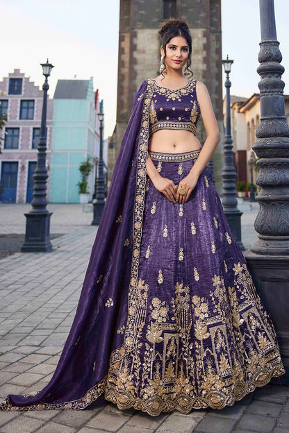 Maharani Rajsi Lehenga Choli Purple