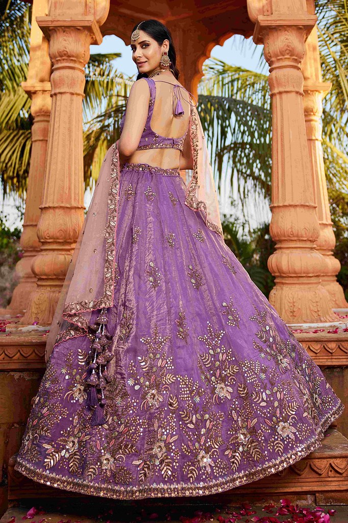 Mahal Rang Lehenga Choli Purple