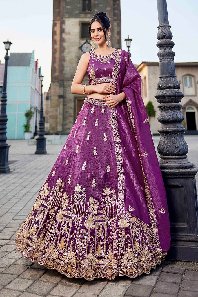 Maharani Rajsi Lehenga Choli Burgundy