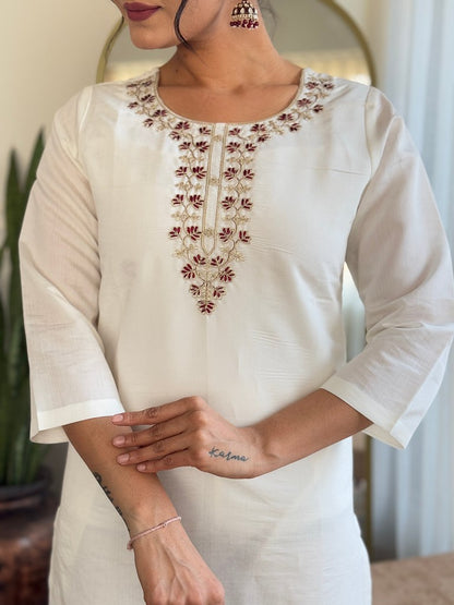 Serene Shades Designer Suits White