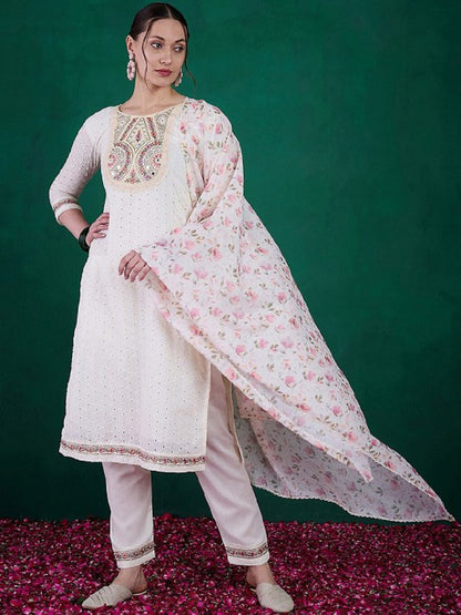 Blush Elegance Suits Collection Cream