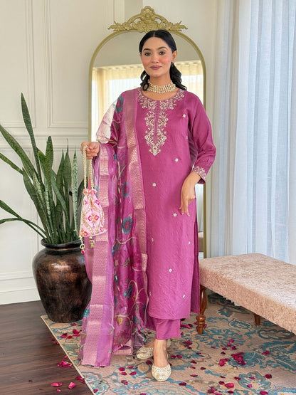 Serene Shades Designer Suits Pink