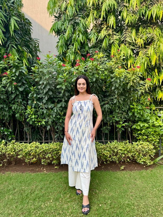 Ivory Breeze Kurta Set White