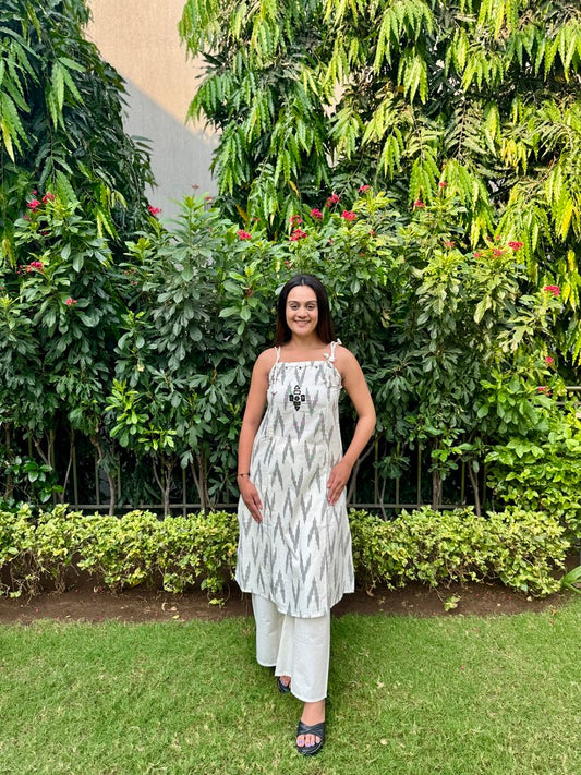 Ivory Breeze Kurta Set White
